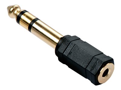 LINDY Audioadapter 3.5mm/6.3mm f/m vergoldet - 35620