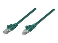 Intellinet Network Patch Cable, Cat5e, 2m, Green, CCA, U/UTP, PVC, RJ45, Gold Plated Contacts, Snagless, Booted, Lifetime War