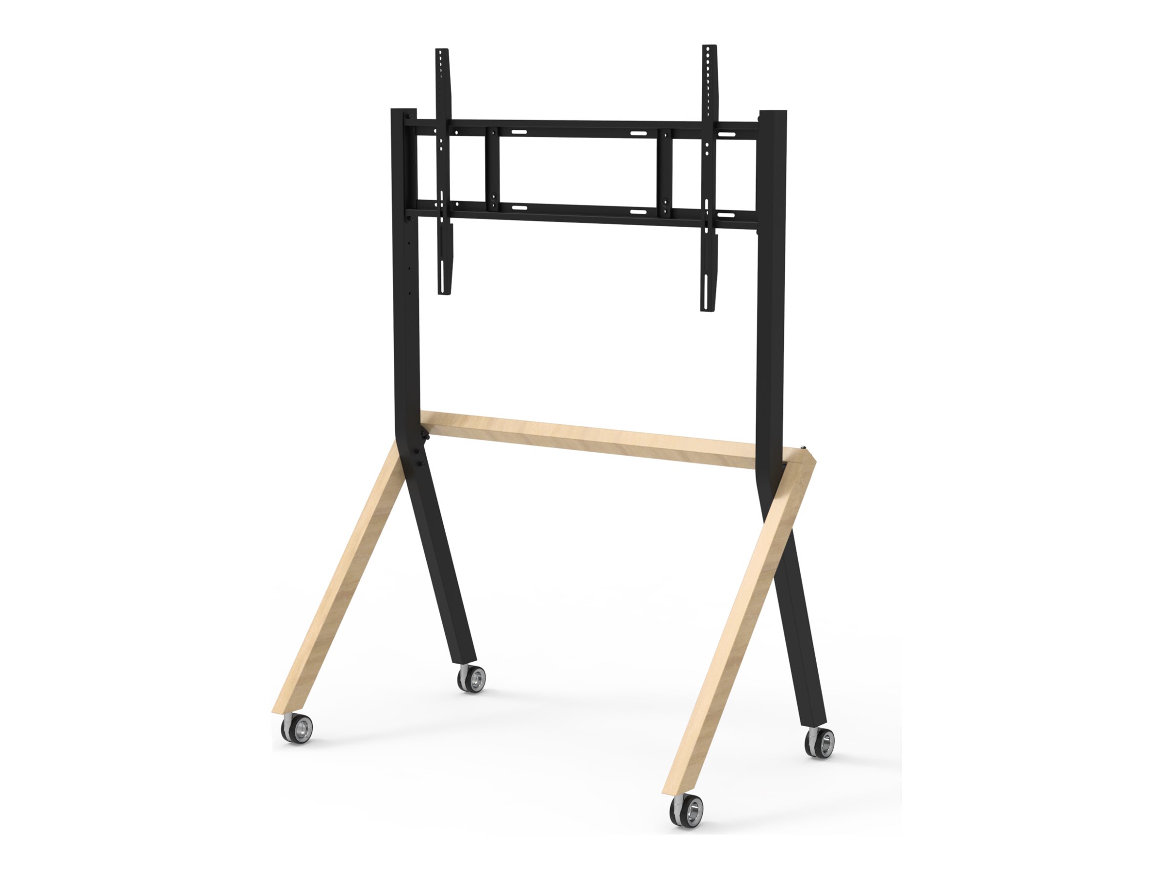 Karter Synergy cart for LCD display black Product shot Right-angle 80000