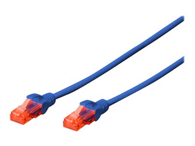 DIGITUS Patchkabel Cat6 U/UTP 2xRJ45 0.5m blau LSZH - DK-1617-005/B