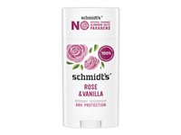 Schmidt's Natural Deodorant Stick - Rose + Vanilla - 75g