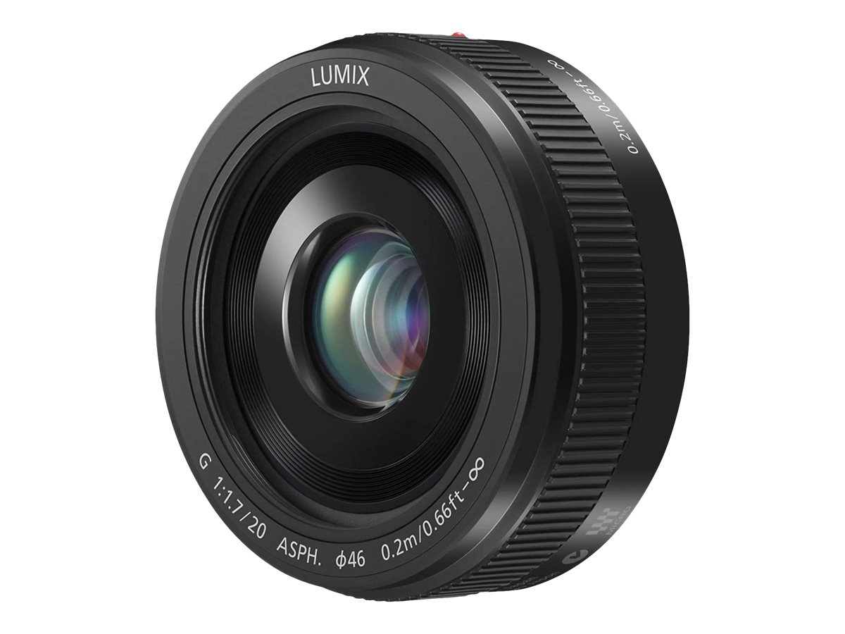 Panasonic LUMIX 20mm F1.7 Pancake Lens - Black - HH020A