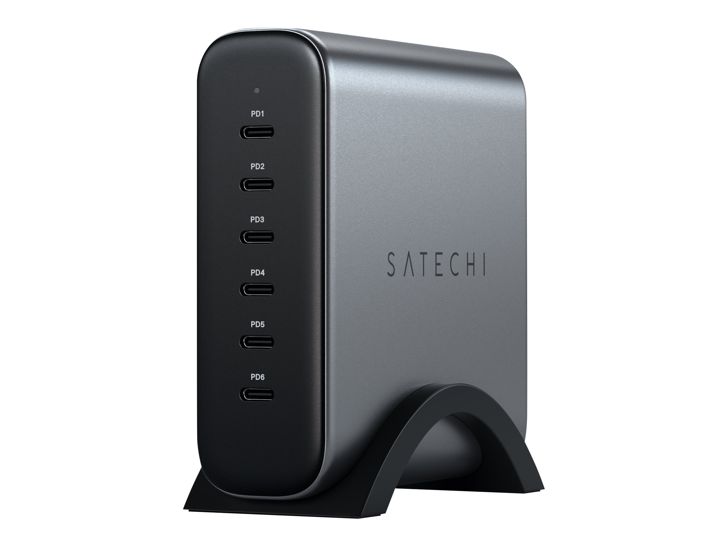 Satechi 6-Port USB-C PD GaN Charger - Space Gray - ST-C200GM-US