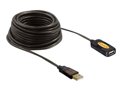 DELOCK USB Verl. A -> A St/Bu 10.00m aktiv sw - 82446