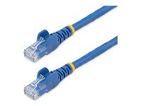 Startech 30ft CAT6 Ethernet Cable, 10 Gigabit Snagless RJ45 650MHz 100W PoE Patch Cord, CAT 6 10GbE UTP Network Cable w/Strain Relief, Blue, Wiring is UL Certified/TIA - Category 6 - 24AWG (N6PATCH30BL)
