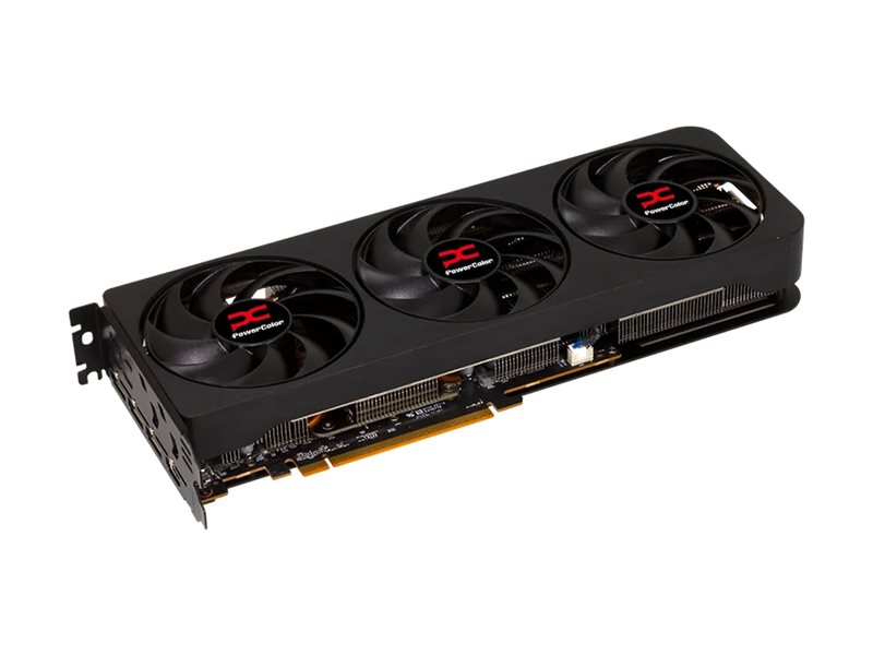 PowerColor Reaper graphics card Radeon RX 9070 GRE 12 Product shot Left-angle 79450