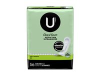 U by Kotex Clean & Secure Ultra Thin Sanitary Pads - Heavy - 56's