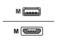 Ekahau USB cable USB (M) to Micro-USB Type B (M) right-angled 4.3 ft black