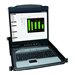 Eaton Tripp Lite Series 16-Port Rack Console KVM Switch 19 LCD PS2/USB Cables 1U