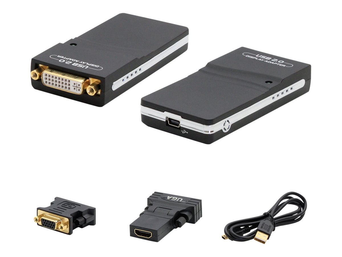 AddOn 5-pack 8in USB 2.0 (A) to DVI-I (29 pin) Adapter