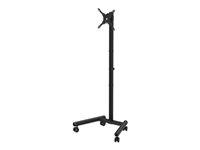 Manhattan cart - for curved / flat panel - economy, compact, height-adjustable - black