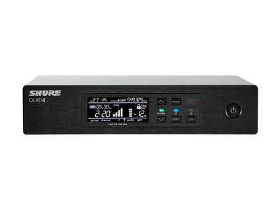 Shure QLXD4 - Wireless audio receiver for wireless microphone system