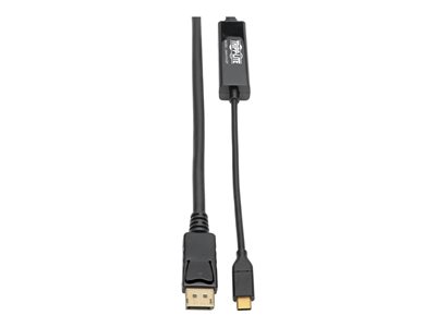 Tripp Lite USB 3.1 Gen 1 USB C to DisplayPort 4K Adapter Cable (M/M), Thunderbolt 3 Compatible, 3840 x 2160 (4K x 2K) @ 60Hz, 10ft 10' USB Type C to DP, USB-C, USB Type-C