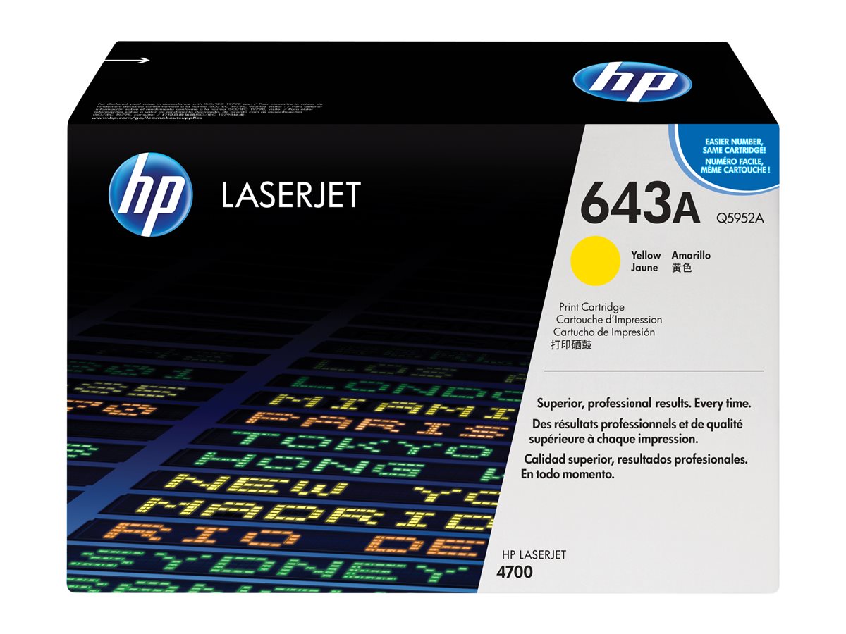 HP MV CARTOUCHE LASER JAUNE CLJ