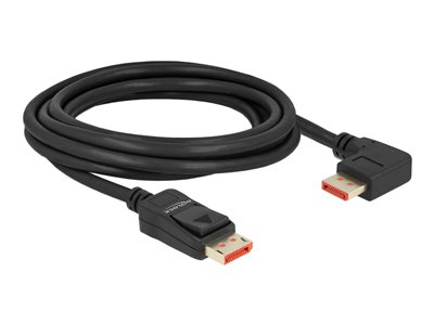 DELOCK DP Kabel gerade zu 90 rechts 3 m