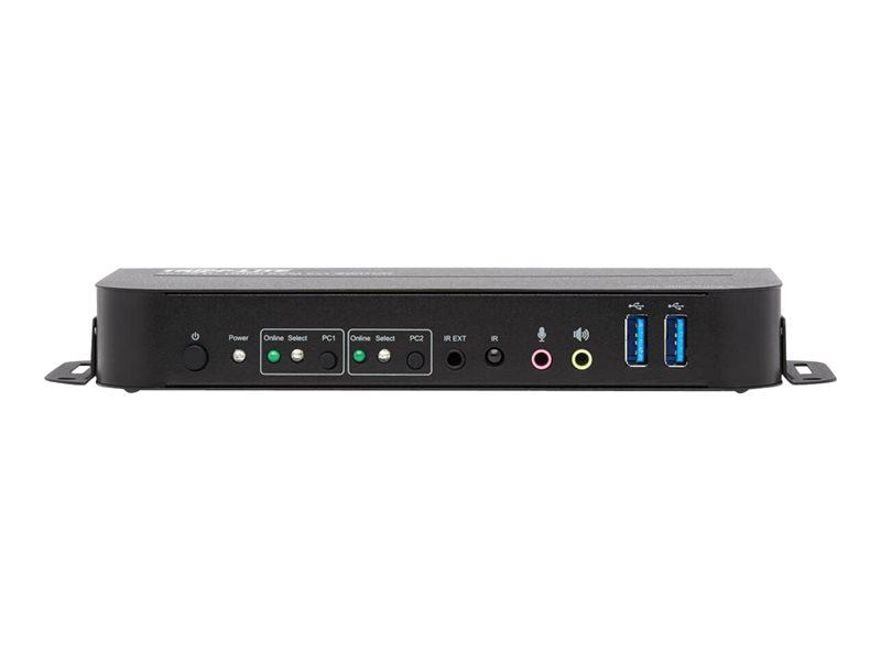 Tripp Lite HDMI KVM, 2-Port 4K 60Hz 4:4:4, HDR, HDCP 2.2 Support, IR Remote and USB Cables - KVM-/Audio-/USB-Switch - 2 x KVM/Audio/USB - 1 lokaler Benutzer - Desktop