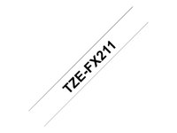 Ruban TZ flexible 6mm Noir/Blanc