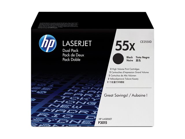 HP Laserjet CE255X Black Dual Pack