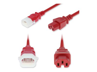 AddOn - Power cable - IEC 60320 C14 to IEC 60320 C15 P-Lock
