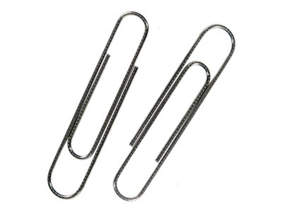 Whitecroft Essentials Paper Clips Giant 73 Mm Silver Pack Of 100