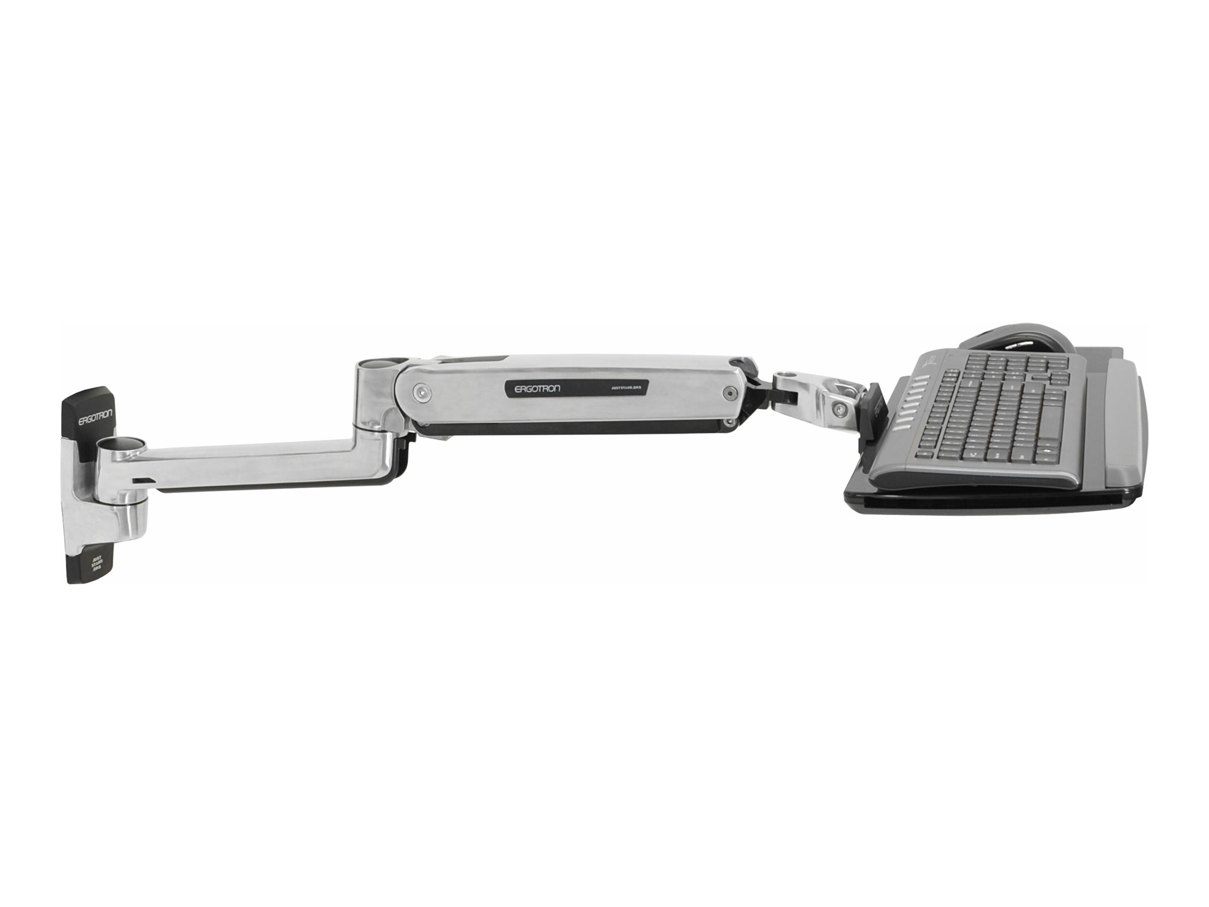 Ergotron LX mounting kit for keyboard / mouse polished Usage / lifestyle Left side 72490