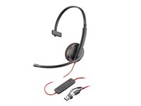 Poly Blackwire 3210 Kabling Headset Sort