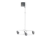 Compulocks iPad Pro M4 11" (2024), Apex Enclosure Rolling Cart - Rise Freedom Extended mounting kit - for tablet - white