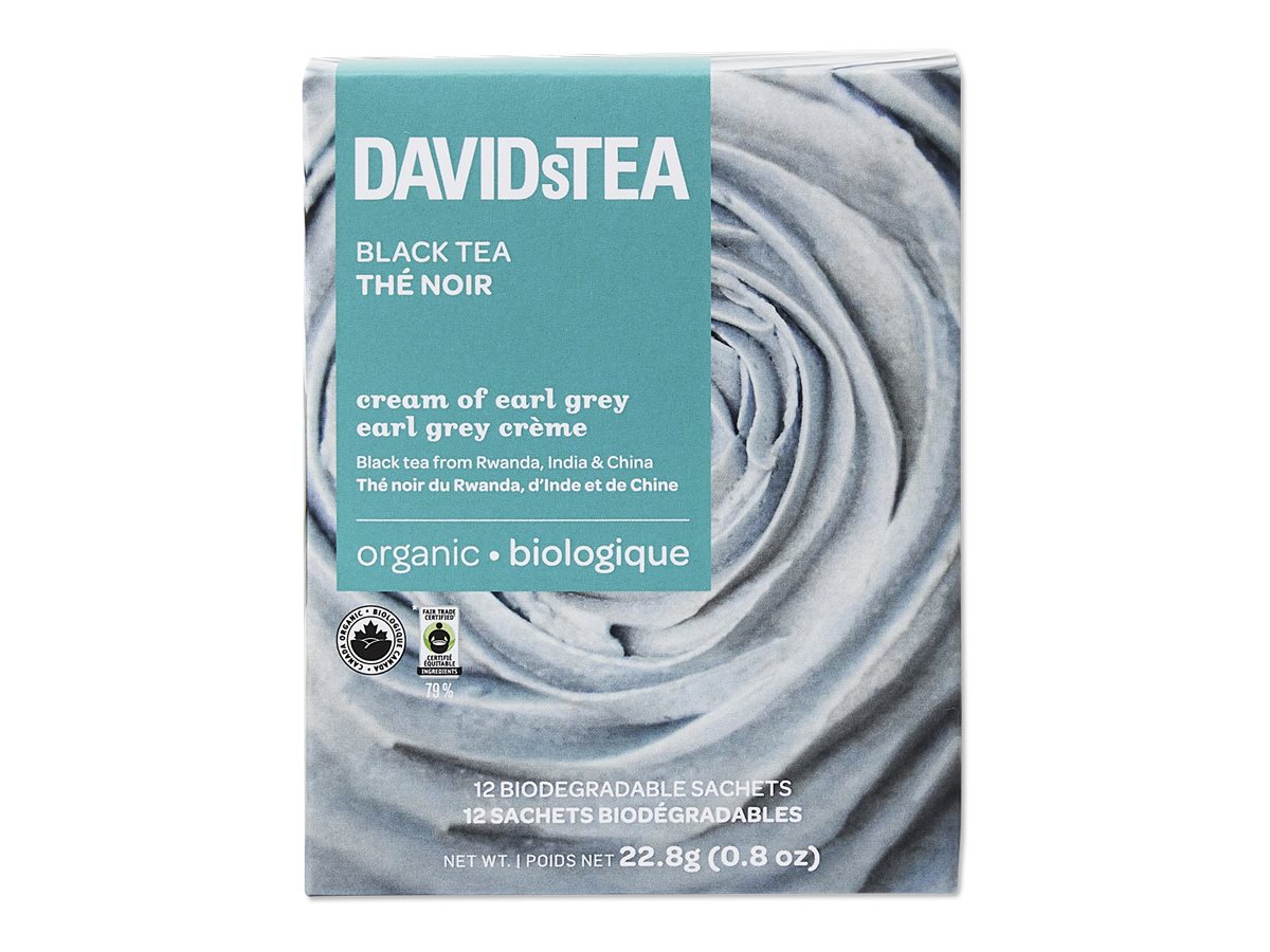 DAVIDsTEA Black Tea - Cream of Earl Grey - 12's