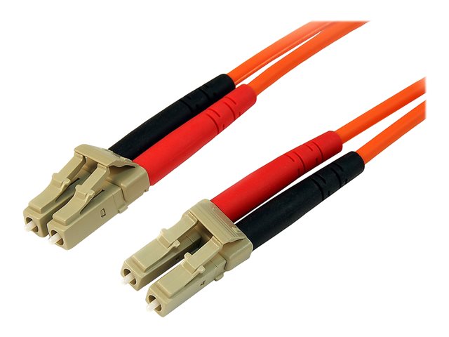 Image of StarTech.com 30m Fiber Optic Cable - Multimode Duplex 50/125 - LSZH - LC/LC - OM2 - LC to LC Fiber Patch Cable (50FIBLCLC30) - network cable - 30 m - orange