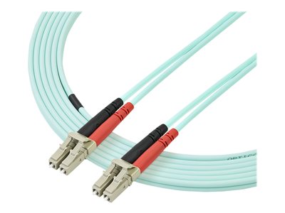 StarTech.com 3m Fiber Optic Cable - 10 Gb Aqua - Multimode Duplex 50/125 - LSZH - LC/LC - OM3 - LC to LC Fiber Patch Ca…