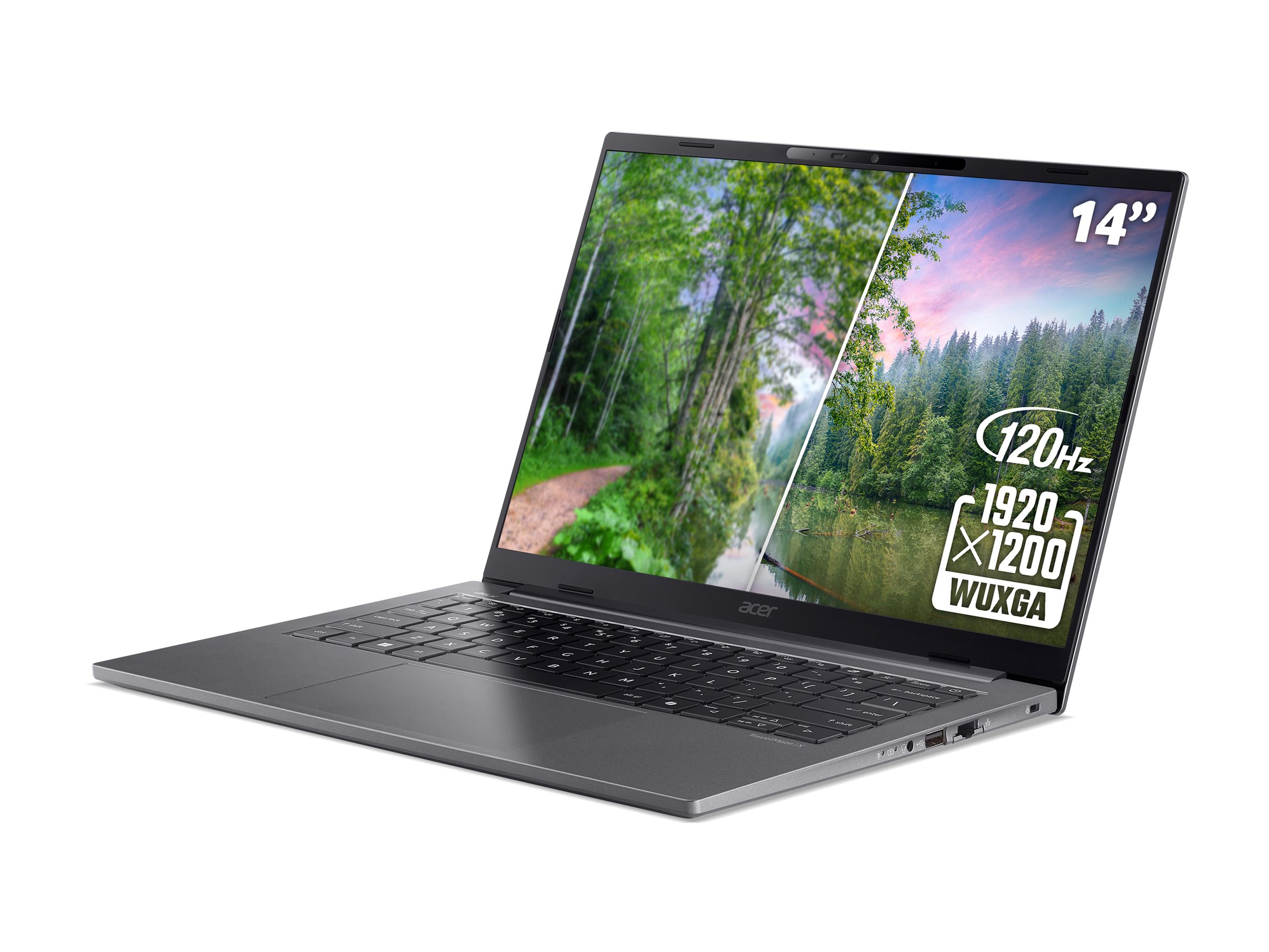 An image of Acer TravelMate X4 14 AI TMX414-51-TCO - Copilot+ PC - 14" - Intel Core Ultra 5 - 226V - 16 GB RAM - 512 GB SSD - UK