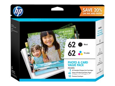 HP 62 Value Pack - 2-pack