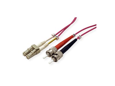 ROLINE LWL-Kabel LC/ST violett 3m