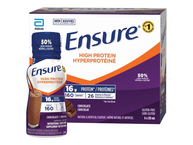 Ensure High Protein Nutritional Supplement - Chocolate - 6x235ml