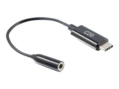 C2G USB C to Aux (3.5mm) Adapter - USB C Audio Adapter