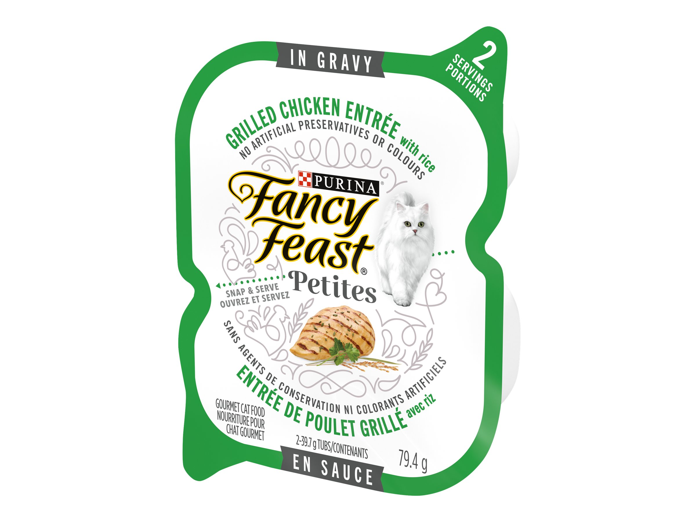 Fancy Feast Petites Wet Cat Food Grilled Chicken Entr e with Rice