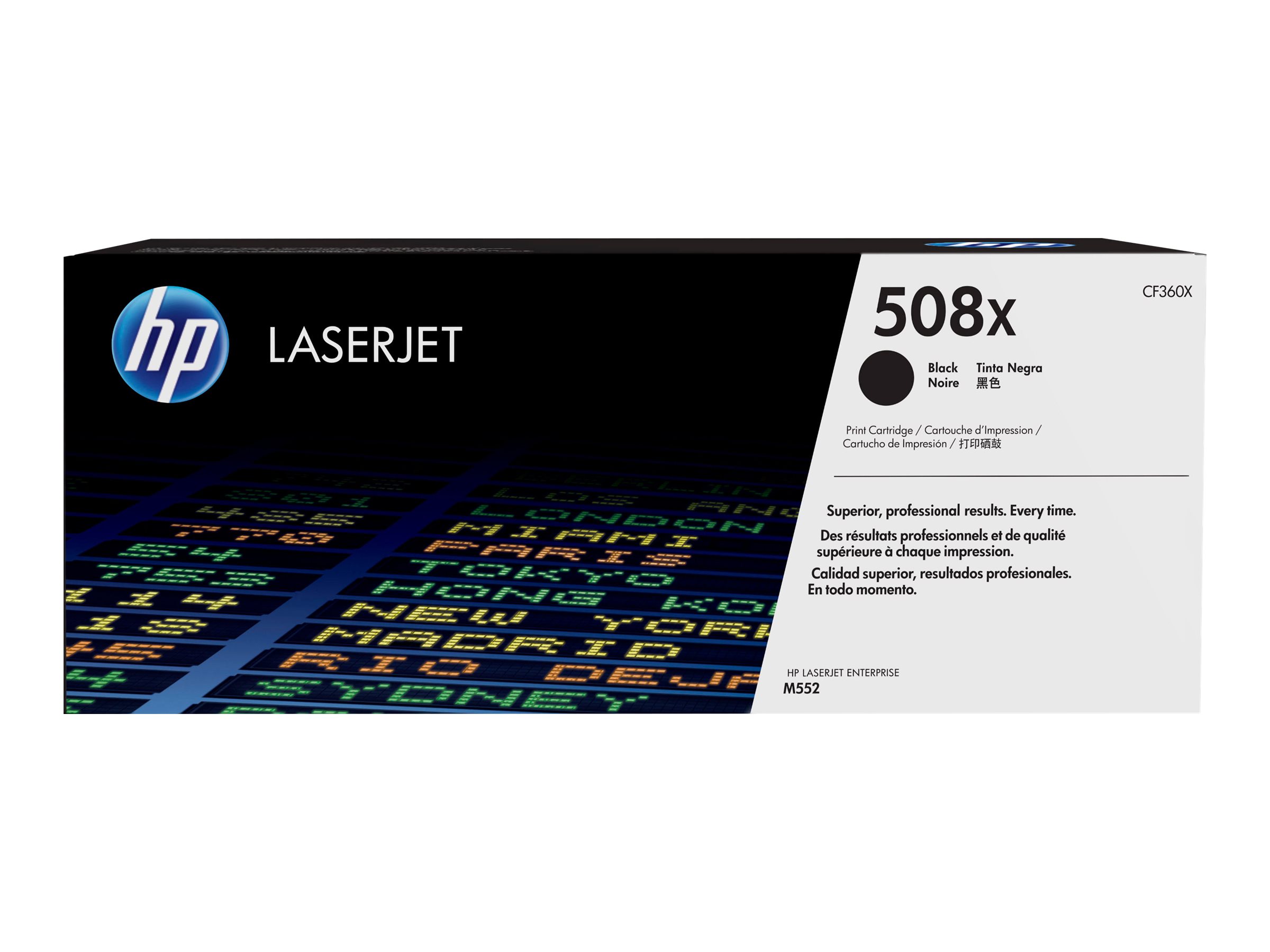 Hp 508x High Yield Black Original Laserjet Toner Cartridge Cf360x Hp 508x High Yield Black Original Laserjet Toner Cartridge Cf360x