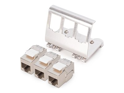 DIGITUS Hutschienenadapter für 3x Keystone Module