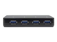 Startech 4-Port USB 3.0 Hub plus Dedicated Charging Port - 1 x 2.4A Port - Desktop USB Hub and Fast-Charging Station (ST53004