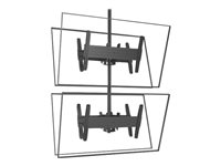 Chief Fusion LCB1X2U Mounting kit (ceiling mount, column, 2 mounting brackets) black 