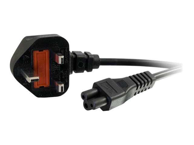 C2G Laptop Power Cord - elektrický kabel - IEC 60320 C5 do BS 1363 - 3 m – foto 3