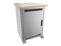 Middle Atlantic Forum cart - kensington maple, magnesium, silver grey - TAA Compliant