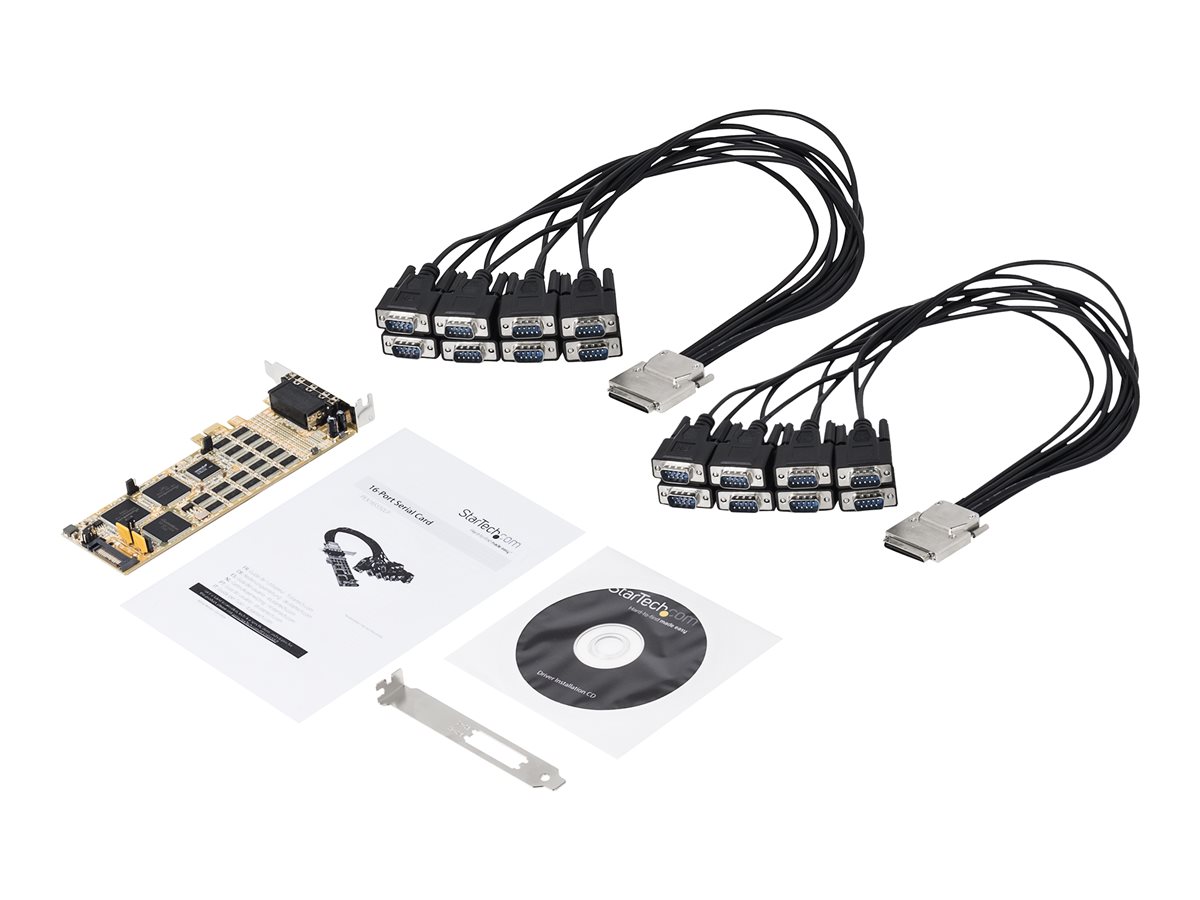 StarTech.com 16 Port PCI Express Serial Card - High-Speed PCIe Serial Card - expanzní modul - PCIe 1.1 - RS-232 x 2 – foto 5