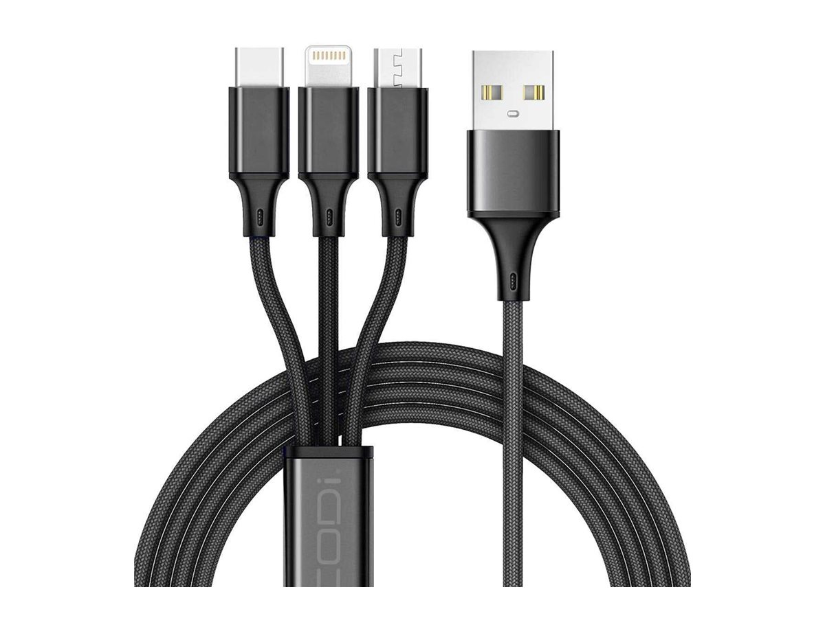 6 Multi Tip Charge And Sync Cbl Usbc Micro Lightning Connect