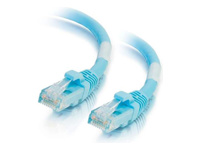 C2G 6in Cat6a Snagless Unshielded (UTP) Network Patch Ethernet Cable-Aqua