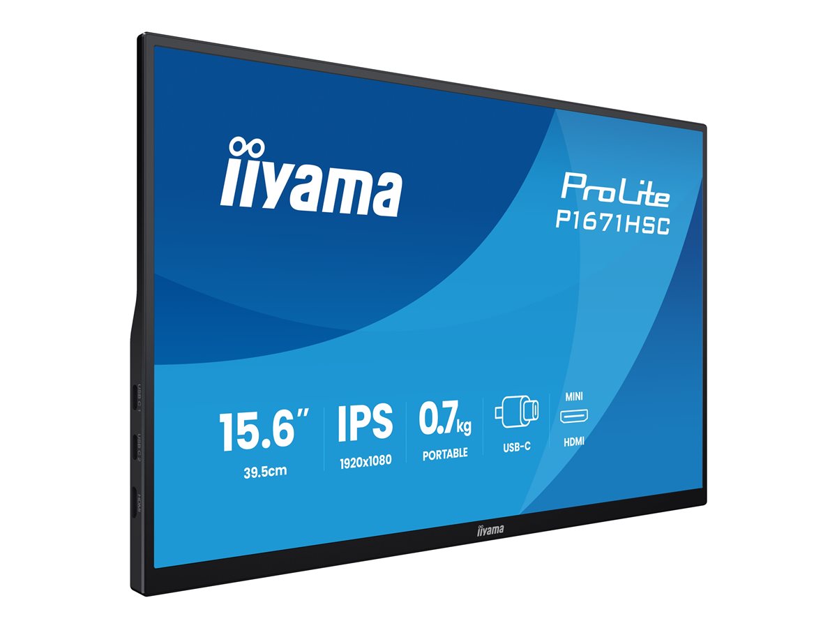 iiyama ProLite P1671HSC-B1 - LED monitor - Full HD (1080p) - 15.6" – foto 6