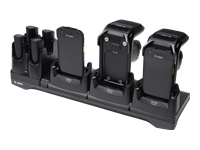 Zebra - Barcode scanner charging stand + battery charger - output connectors: 7 - for Zebra RFD40 UHF RFID Standard Sled, TC21, TC26