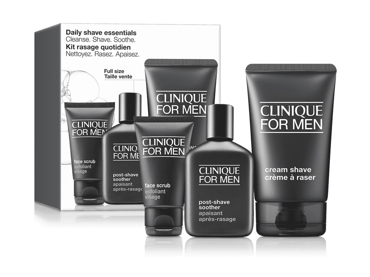 Clinique For Men Daily Shave Essentials Skin Care Set - 3 piece