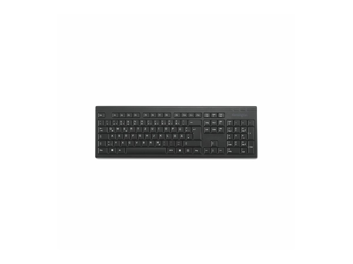 Kensington KB150 EQ - klávesnice full size - QWERTZ - německá - černá Vstupní zařízení