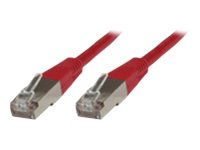 MicroConnect CAT 6 Afskærmet parsnoet kabel (SSTP) 7m Netværkskabel Rød